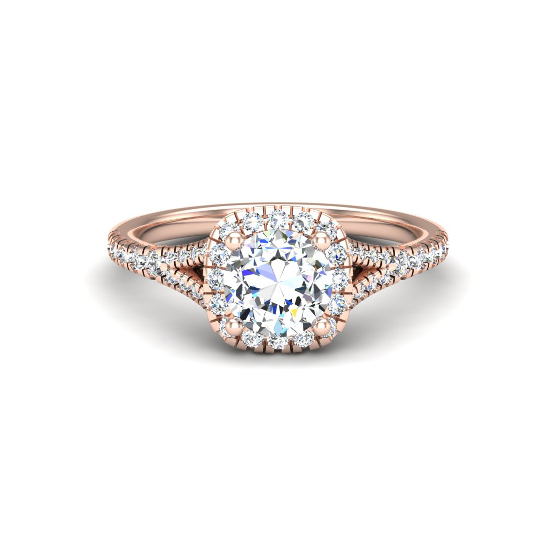 Grace Halo Engagement Ring